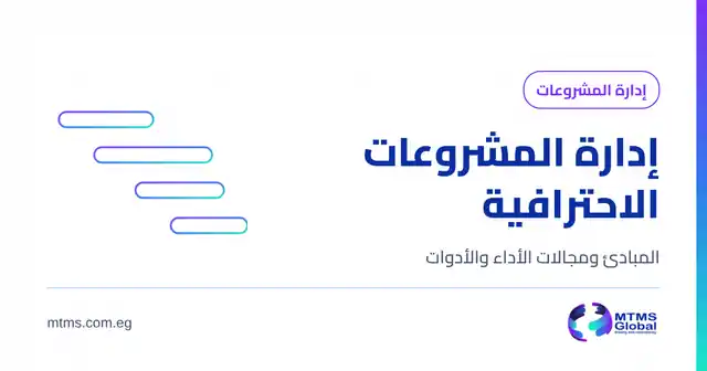 غلاف مقالة إدارة المشروعات بهوية MTMS Global